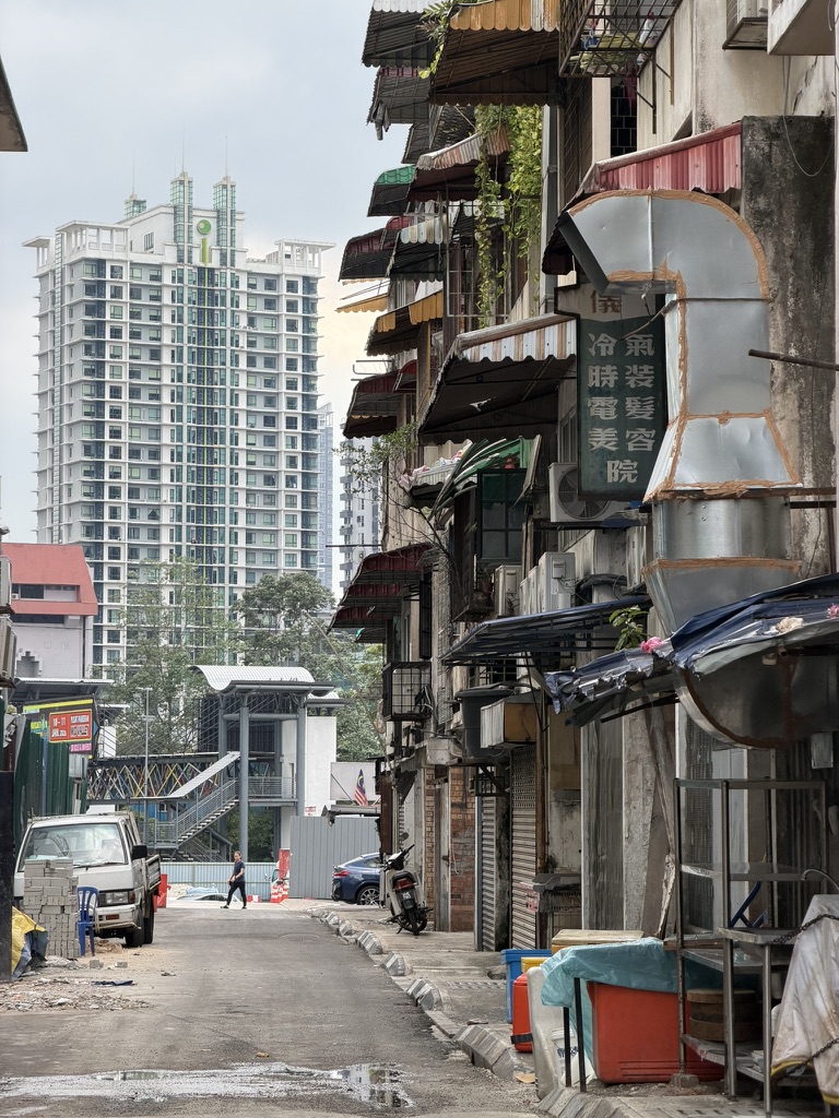 Back of old shop houses, Kuala Lumpur